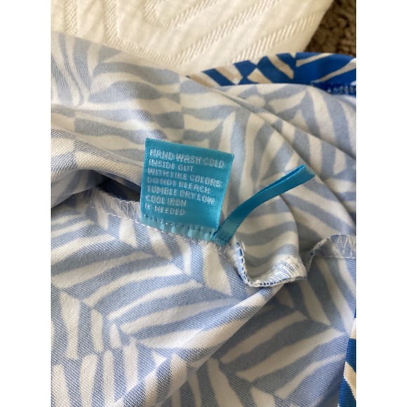 J.McLaughlin Women's Maxi Dress Blue White Zebra‎ Print Sleeveless Size S - Picture 2 of 6